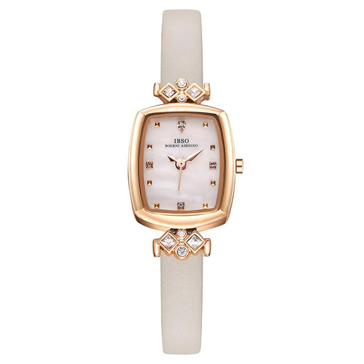 Watch - Exquisite Rectangular Dial With Rhinestones Quartz Watch