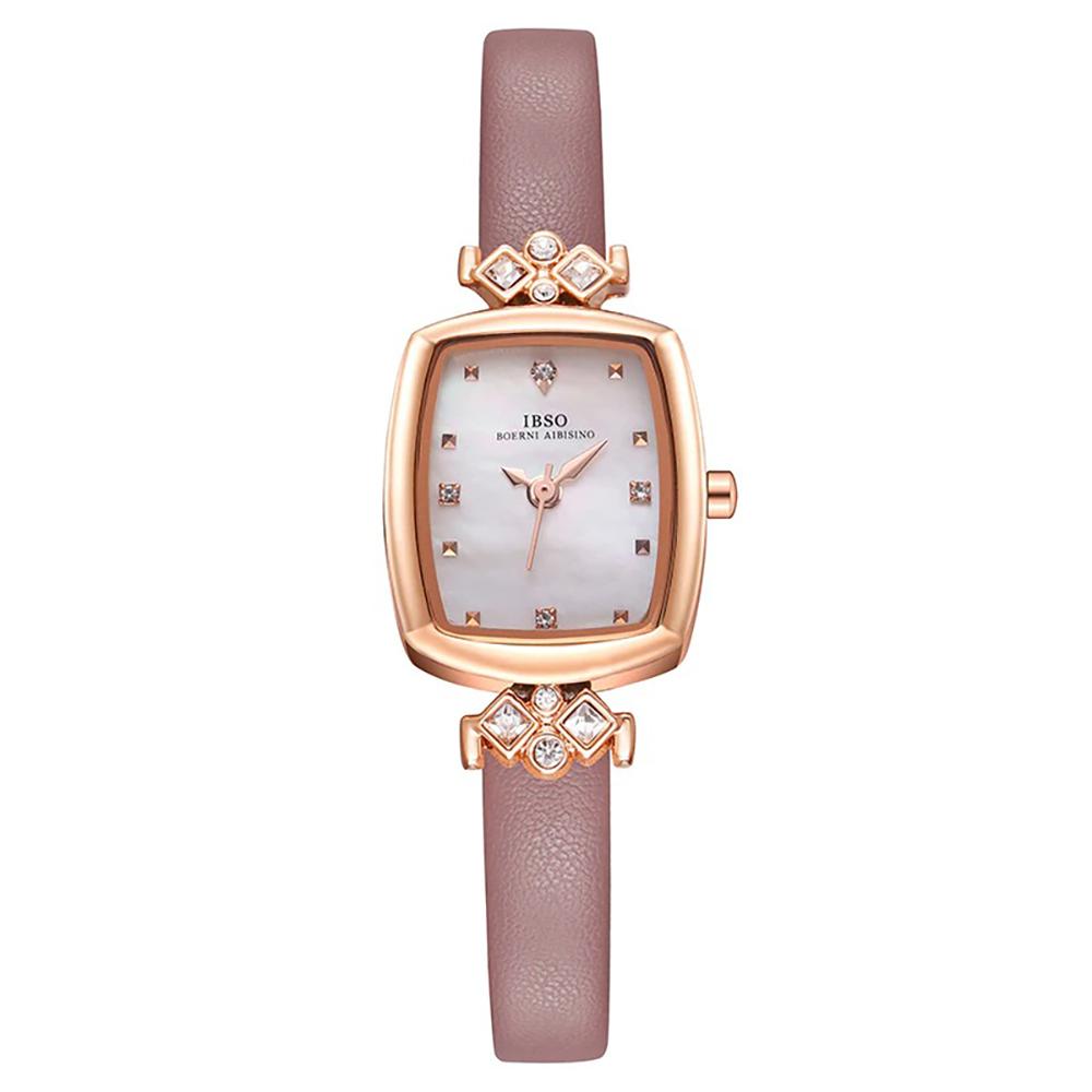 Watch - Exquisite Rectangular Dial With Rhinestones Quartz Watch