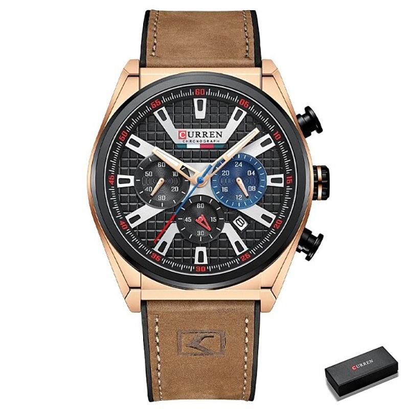 Watch - Fashion Leisure Three-eye Chronograph Quartz Watch