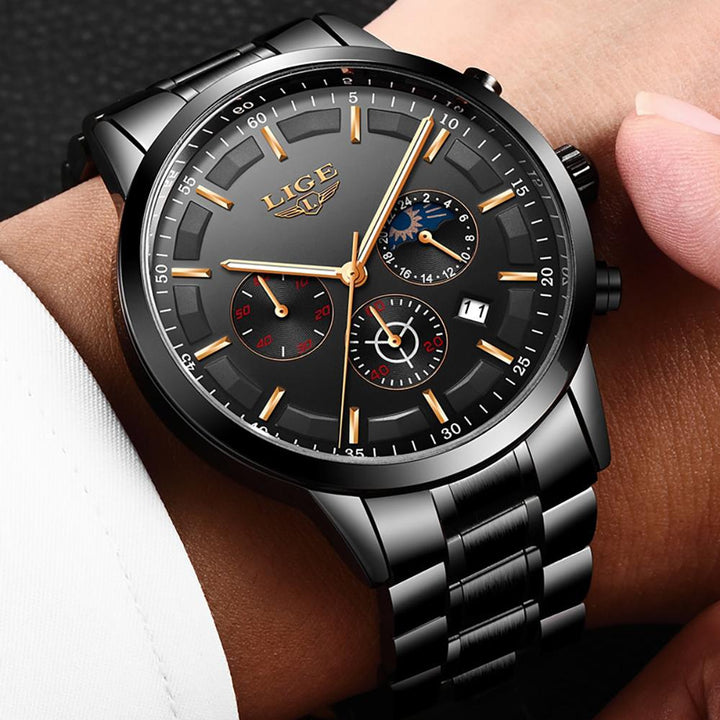 Watch - Fashionable Chronograph And Waterproof Quartz Watch