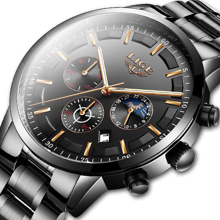 Watch - Fashionable Chronograph And Waterproof Quartz Watch