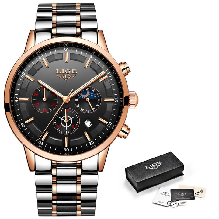 Watch - Fashionable Chronograph And Waterproof Quartz Watch