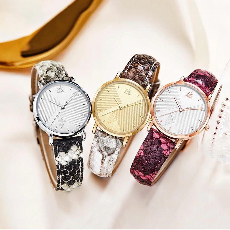 Watch - Fierce Fashion Snakeskin Leather Strap Quartz Watch