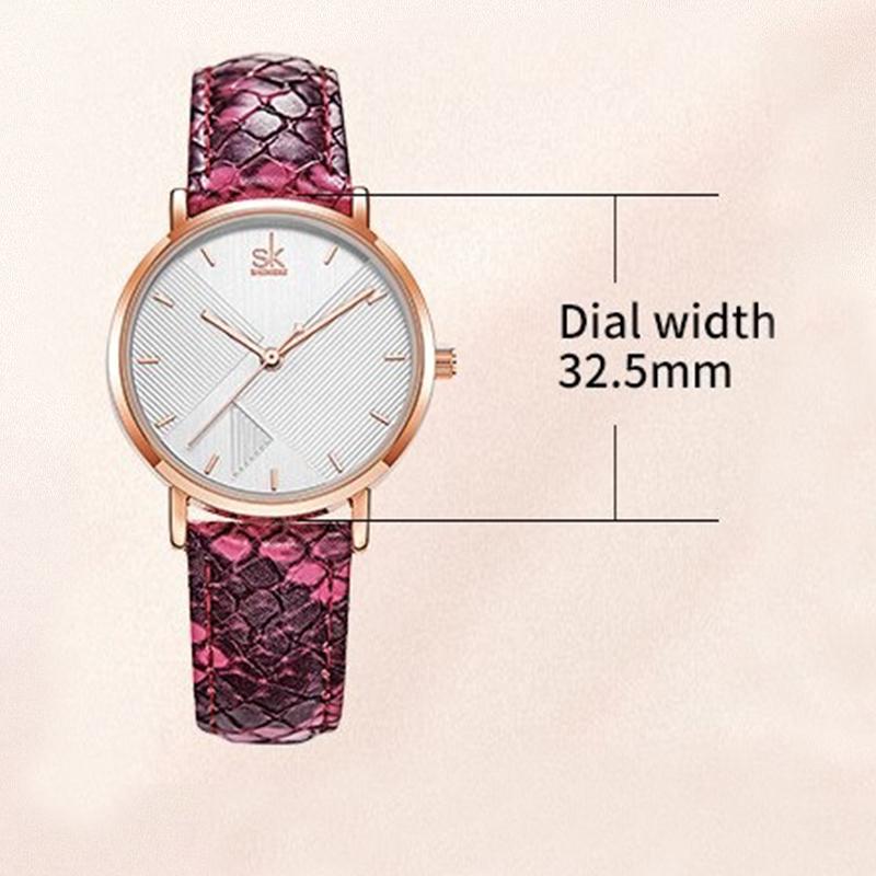 Watch - Fierce Fashion Snakeskin Leather Strap Quartz Watch