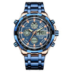 Watch - Full Steel Water Resistant Military Sport Digital Quartz Watch