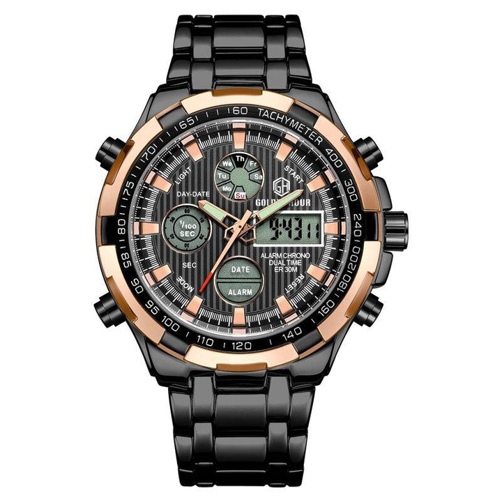 Watch - Full Steel Water Resistant Military Sport Digital Quartz Watch