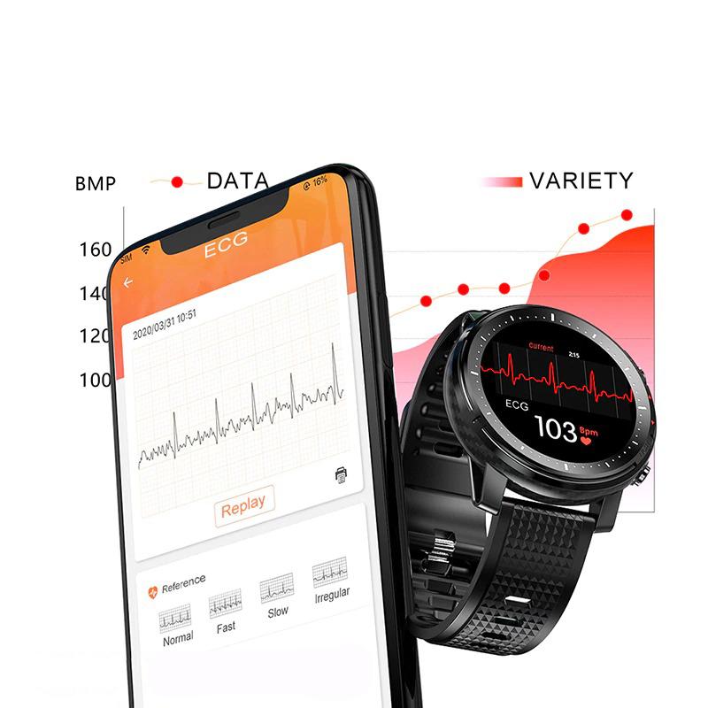 Watch - Full Touch Ultra HD Screen Fitness Tracker With ECG Smartwatch