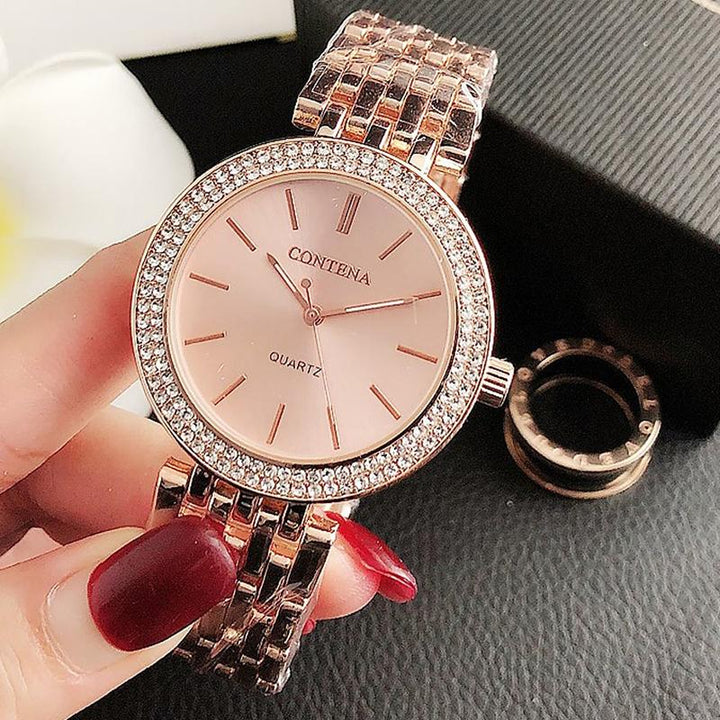 Watch - Gleaming Rhinestone Filled Quartz Watch