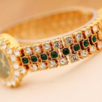 Watch - Glistening Rhinestone Bejeweled Quartz Watch