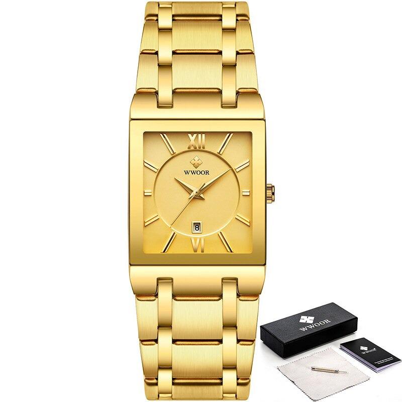 Watch - Glossy Square Dial Business Quartz Watch