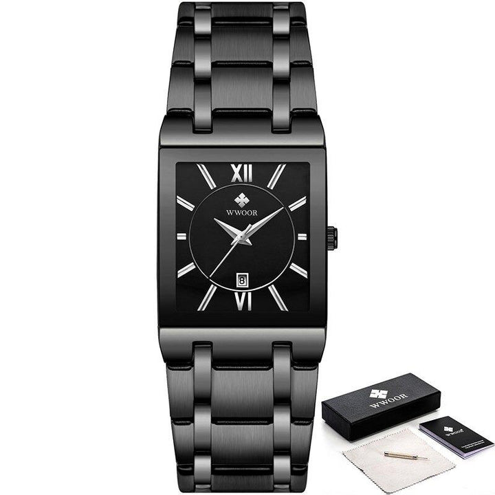 Watch - Glossy Square Dial Business Quartz Watch