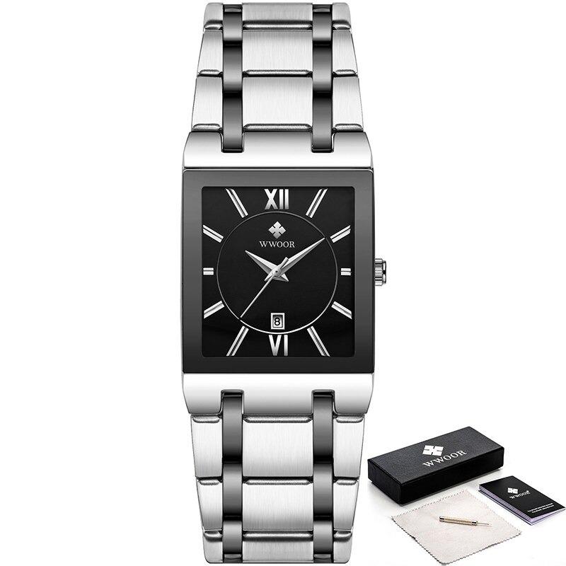 Watch - Glossy Square Dial Business Quartz Watch