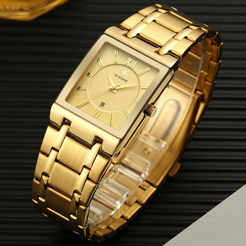 watch glossy square dial business quartz watch 2