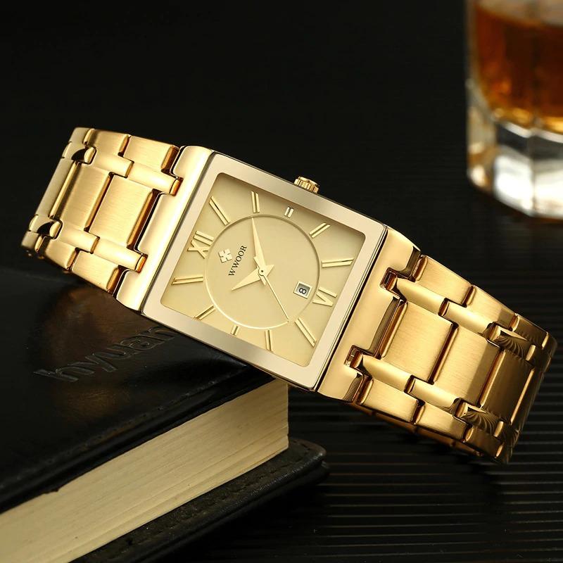 Watch - Glossy Square Dial Business Quartz Watch