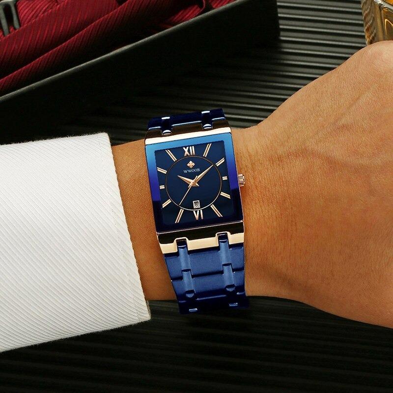 Watch - Glossy Square Dial Business Quartz Watch