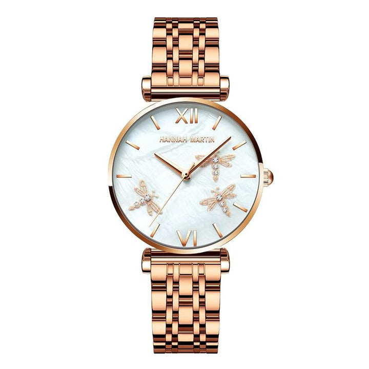 Watch - Gorgeous Dragonfly With Rhinestone Embellished Quartz Watch