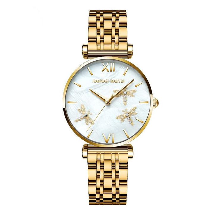 Watch - Gorgeous Dragonfly With Rhinestone Embellished Quartz Watch