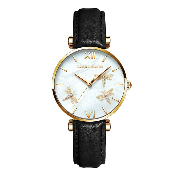 Watch - Gorgeous Dragonfly With Rhinestone Embellished Quartz Watch