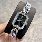 Watch - Gorgeous Rhinestone Accented Chain Bracelet Quartz Watch