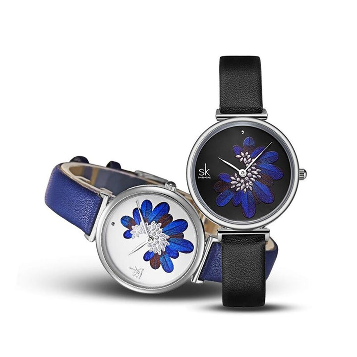 Watch - High-Class 3D Blue Feather Quartz Watch