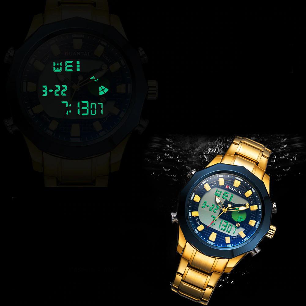 Watch - High-class Dual Time Display With Backlight Watch