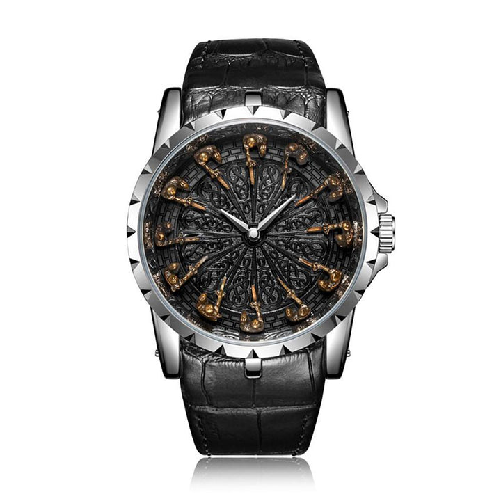 Watch - High-class Quartz Watch With Twelve Knights Guard Time