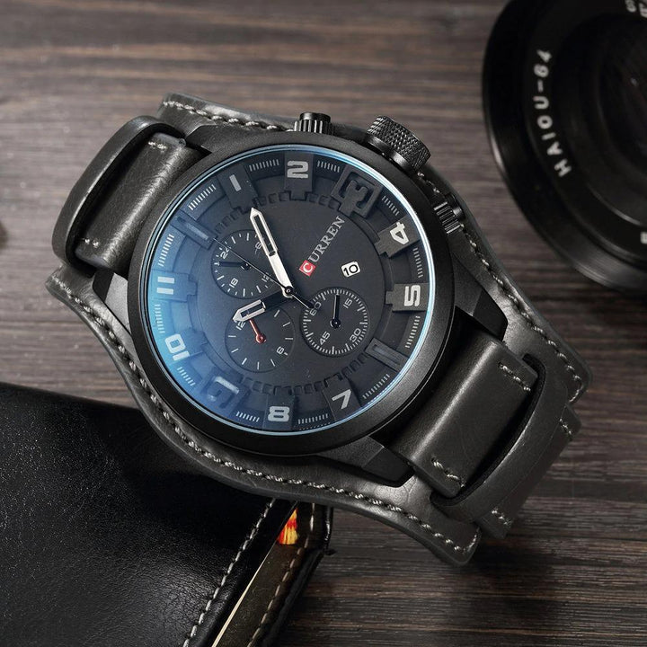 Watch - High-Class Water-resistant Leather Strap Quartz Watch