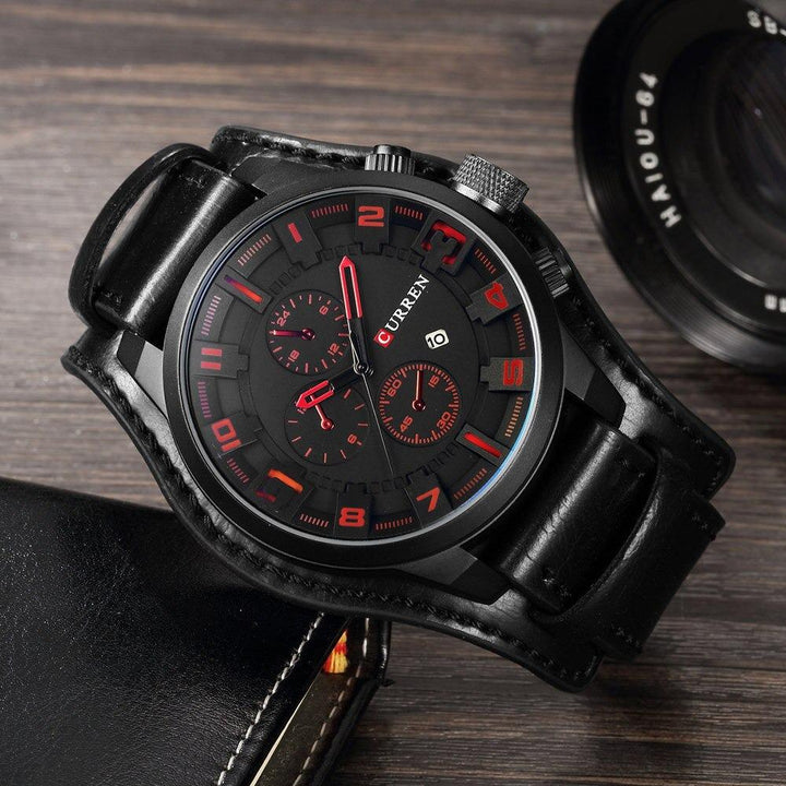 Watch - High-Class Water-resistant Leather Strap Quartz Watch