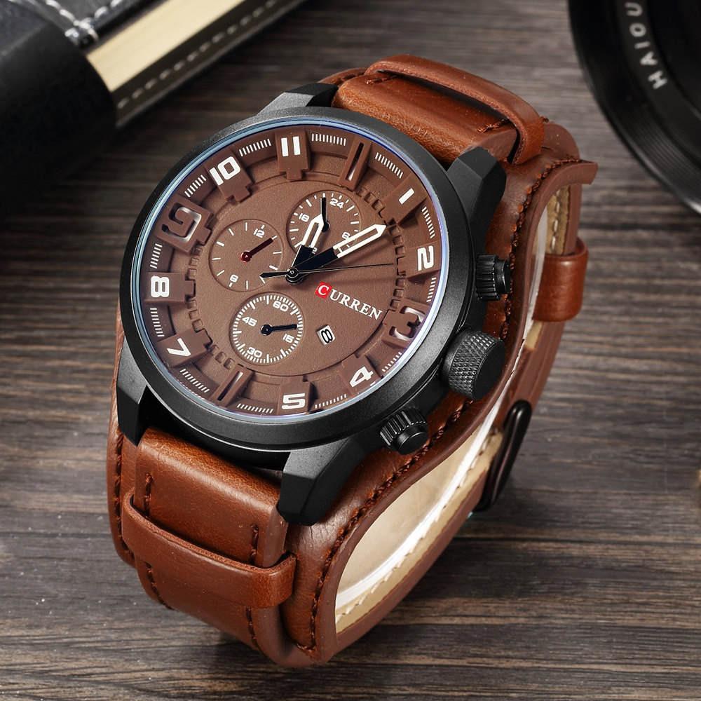 Watch - High-Class Water-resistant Leather Strap Quartz Watch