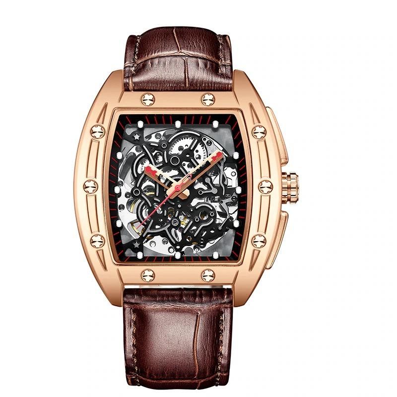 Watch - High-End Barrel-Shaped Automatic Mechanical Watch