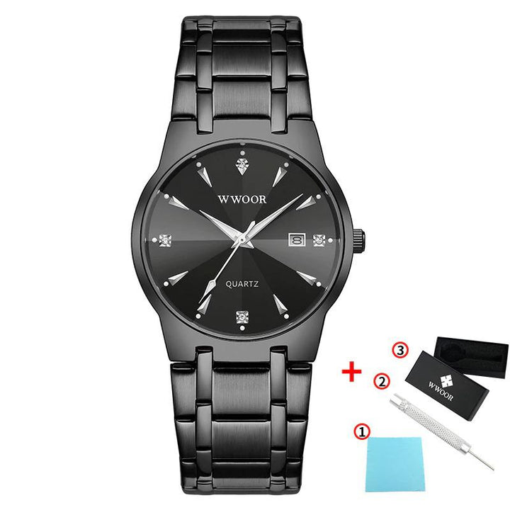 Watch - High-End Business Men's Diamond Style Quartz Watch