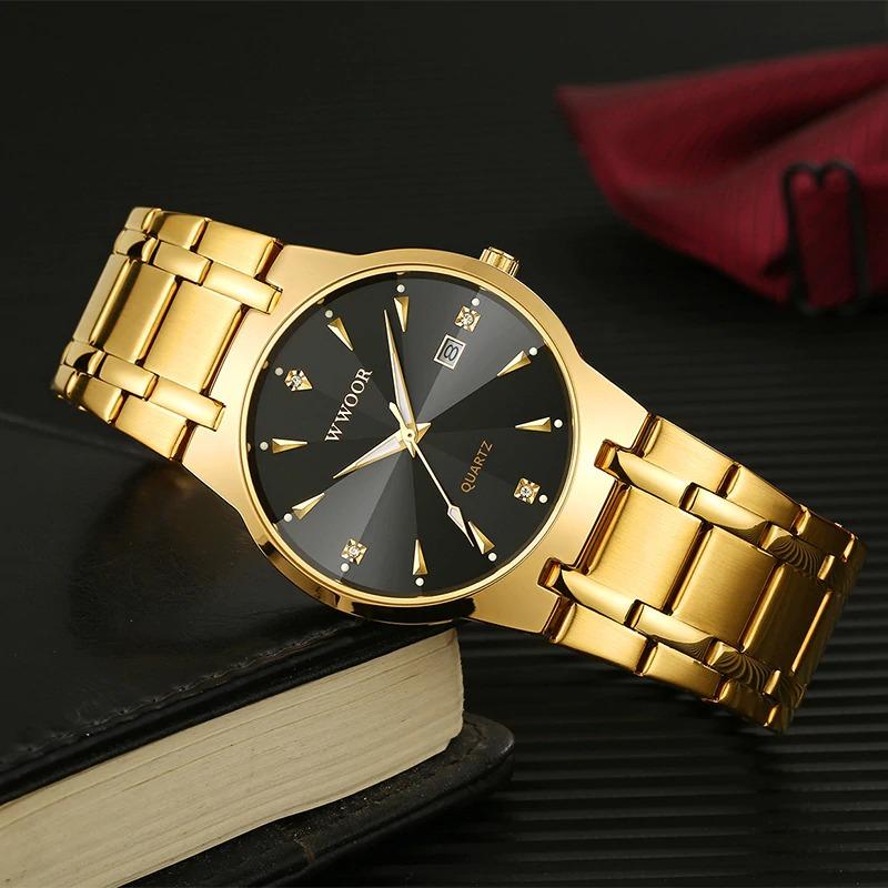 Watch - High-End Business Men's Diamond Style Quartz Watch