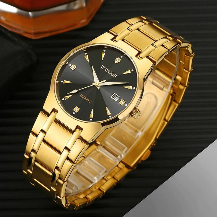 Watch - High-End Business Men's Diamond Style Quartz Watch
