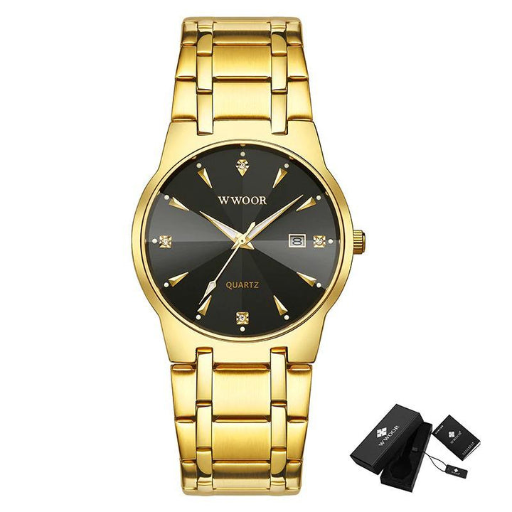 Watch - High-End Business Men's Diamond Style Quartz Watch