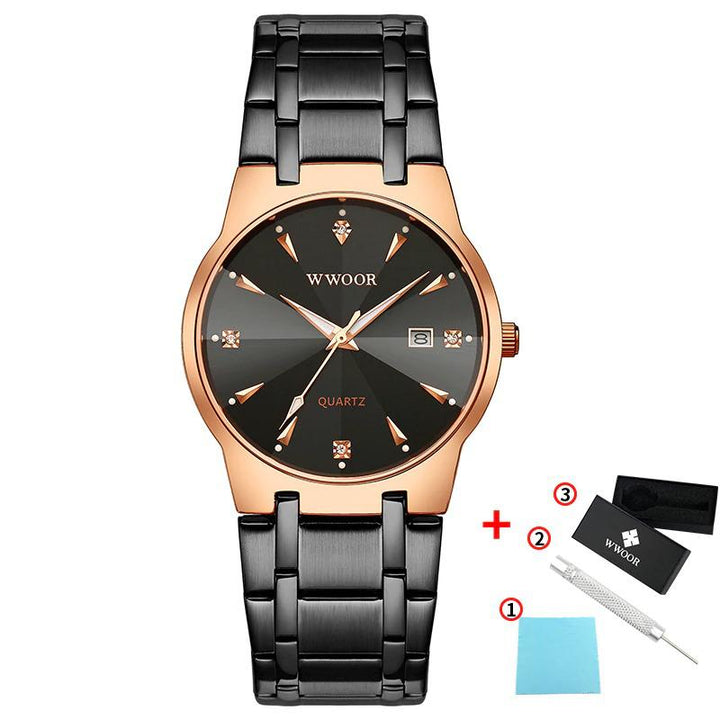 Watch - High-End Business Men's Diamond Style Quartz Watch