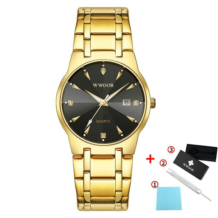 Watch - High-End Business Men's Diamond Style Quartz Watch