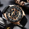 Watch - High-End Chronograph Quartz Watch With Silicone Band