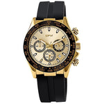 Watch - High-End Chronograph Quartz Watch With Silicone Band