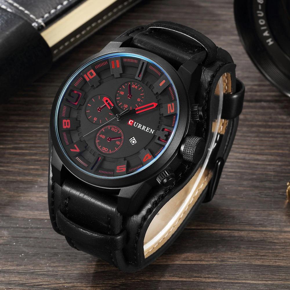 Watch - High-Fashion Leather Strap Quartz Watch