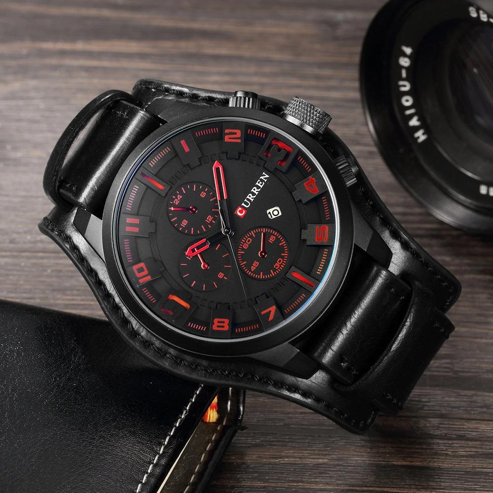 Watch - High-Fashion Leather Strap Quartz Watch