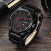 Watch - High-Fashion Leather Strap Quartz Watch