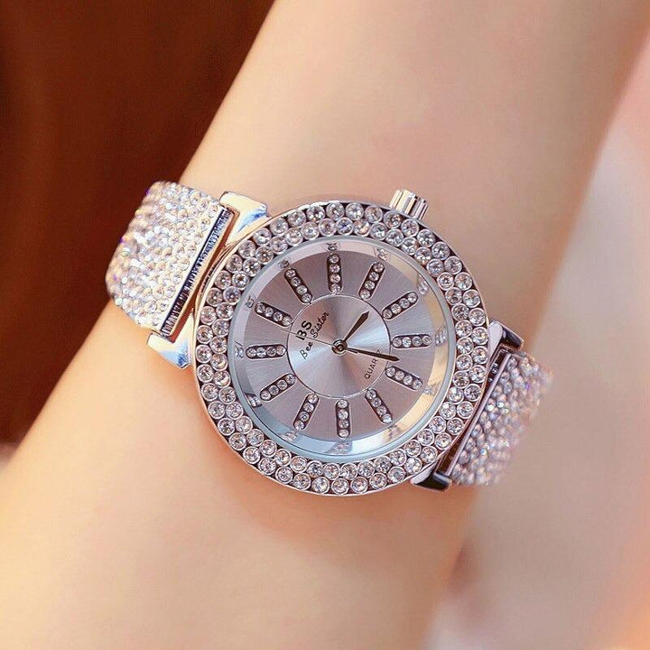 Watch - High Fashion Rhinestone Filled Quartz Watch