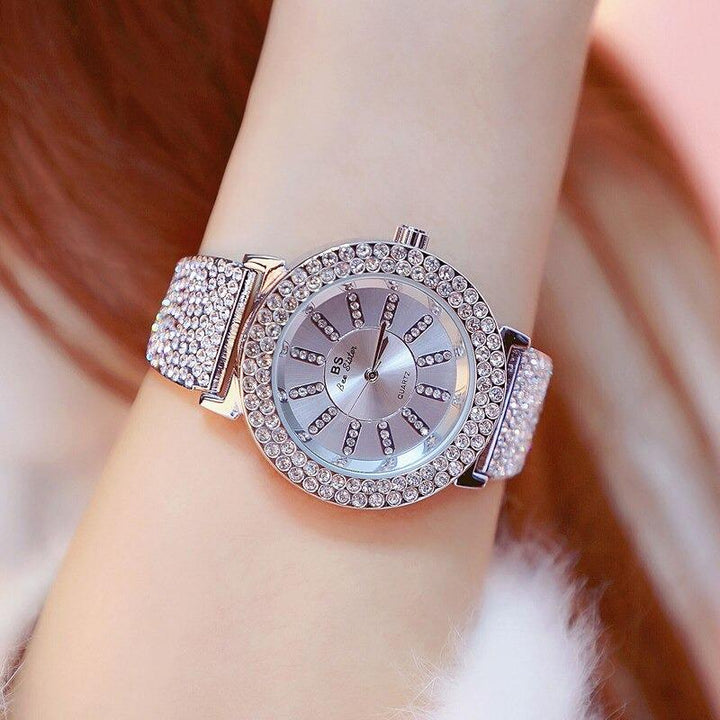 Watch - High Fashion Rhinestone Filled Quartz Watch