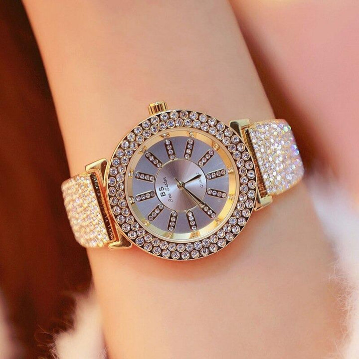 Watch - High Fashion Rhinestone Filled Quartz Watch