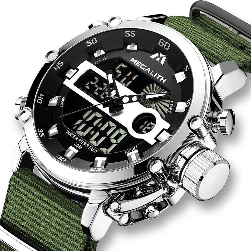 Watch - High-performance Chronograph Watch With Luminous Dual Display