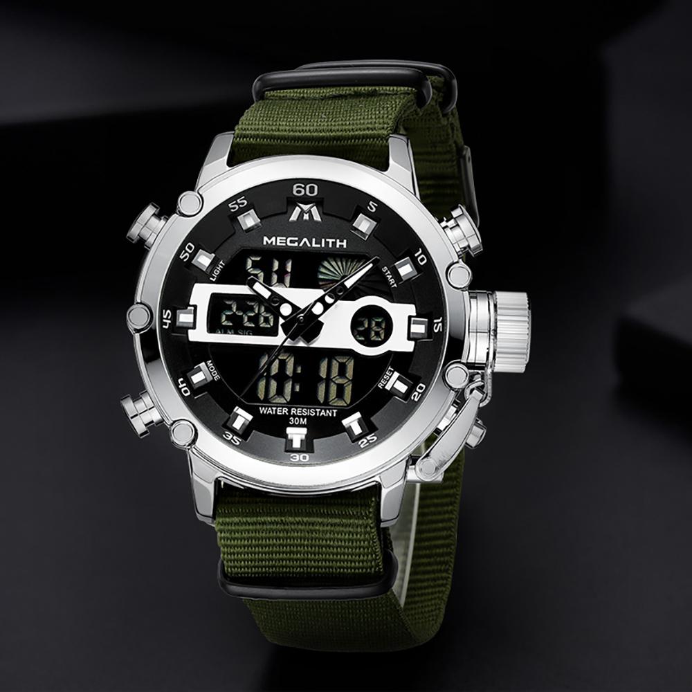 Watch - High-performance Chronograph Watch With Luminous Dual Display