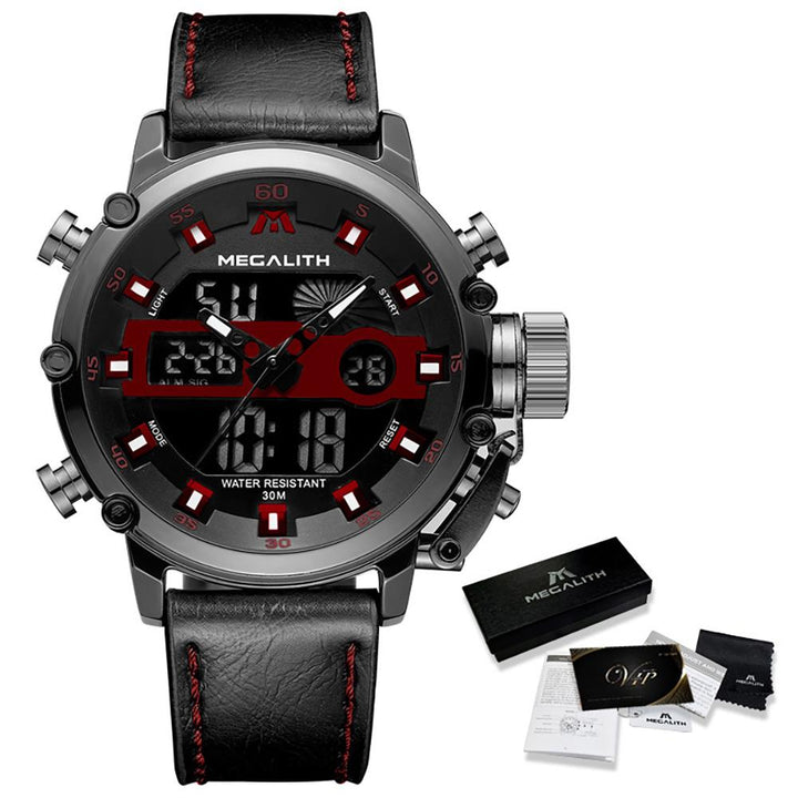 Watch - High-performance Chronograph Watch With Luminous Dual Display