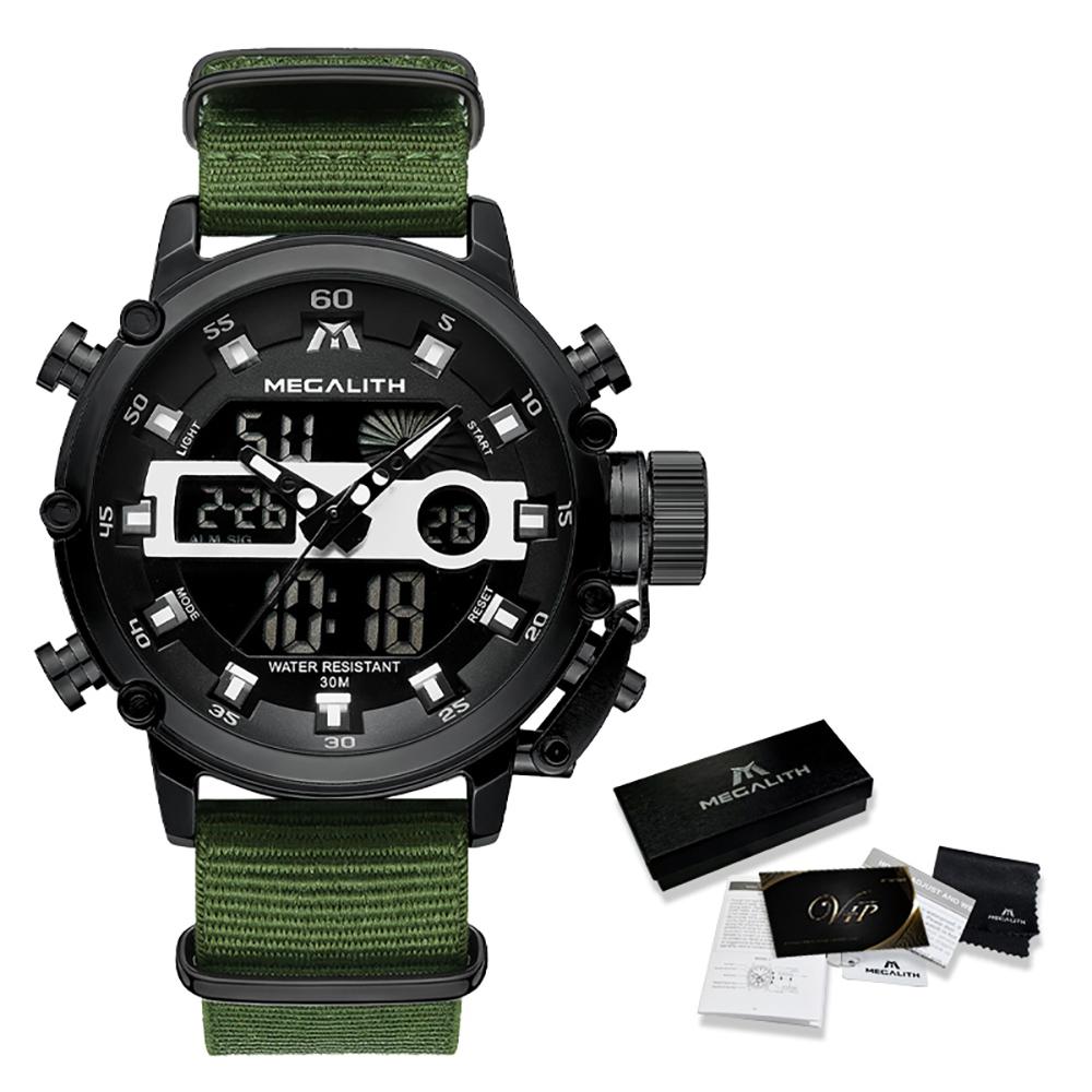 Watch - High-performance Chronograph Watch With Luminous Dual Display