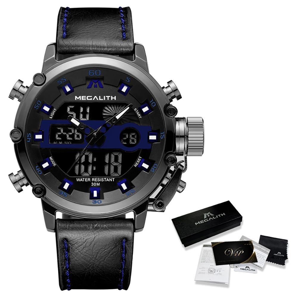 Watch - High-performance Chronograph Watch With Luminous Dual Display