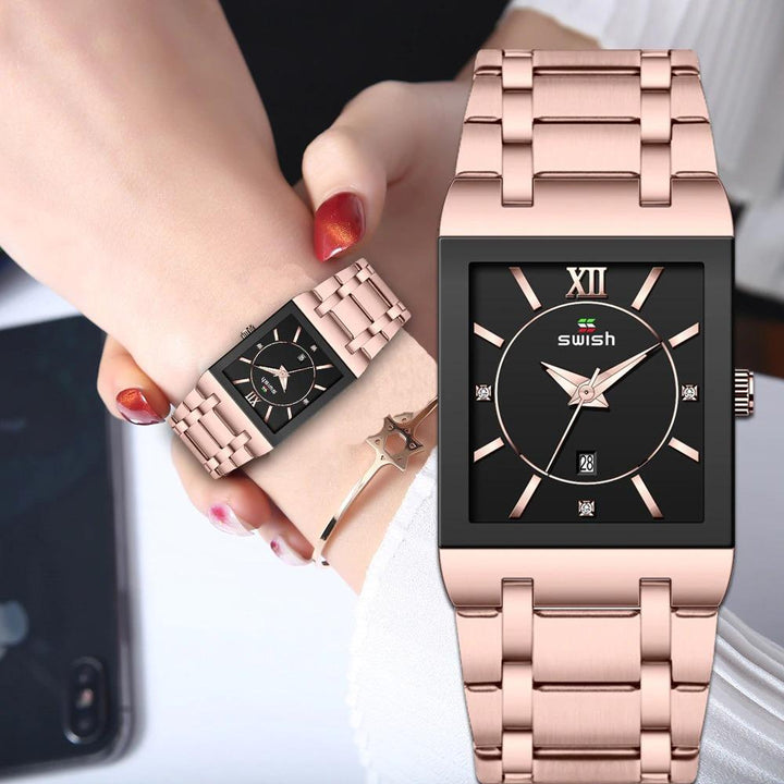 Watch - High Polish Stainless Steel Quartz Watch